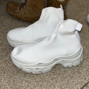 white sock booties